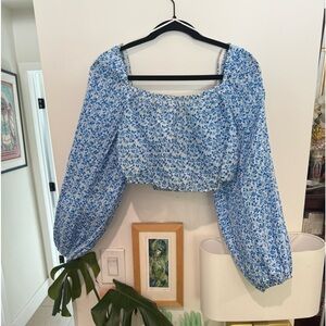 C/MEO Collective Puff Sleeve Top